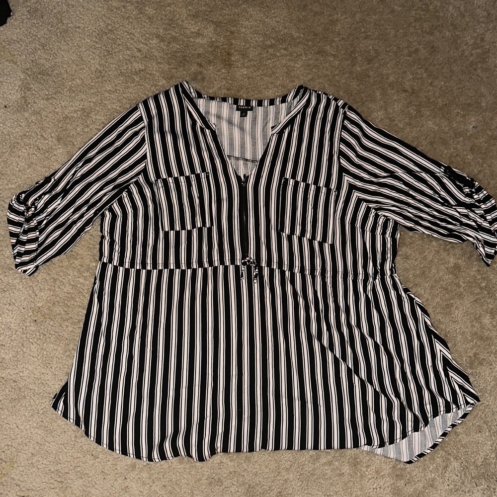 Torrid Striped Tunic Top